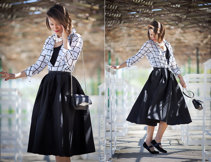 how to wear midi skirt