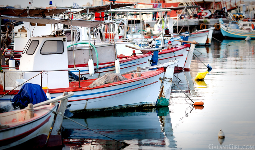 fishing boats in Platamonas, Greece