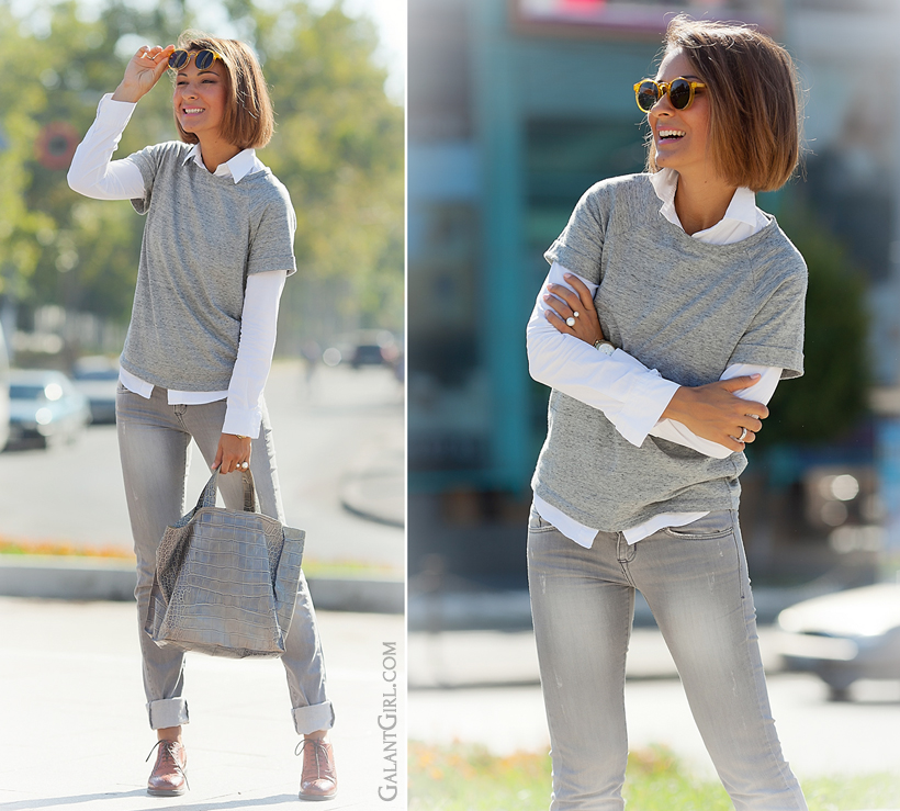 grey jeans and total grey jeans by GalantGirl.com