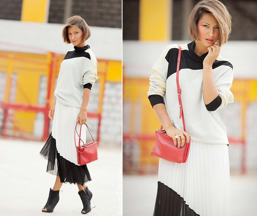 black and white outfit by Galant Girl