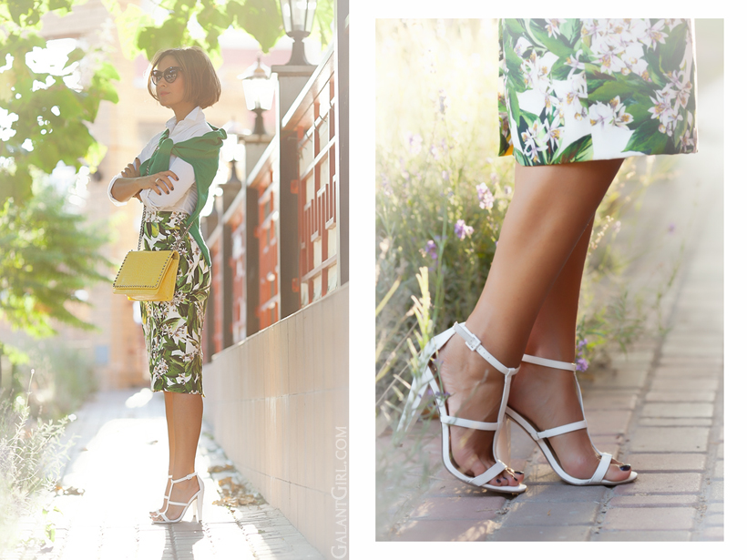 Dolce & Gabbana floral skirt on GalantGirl.com