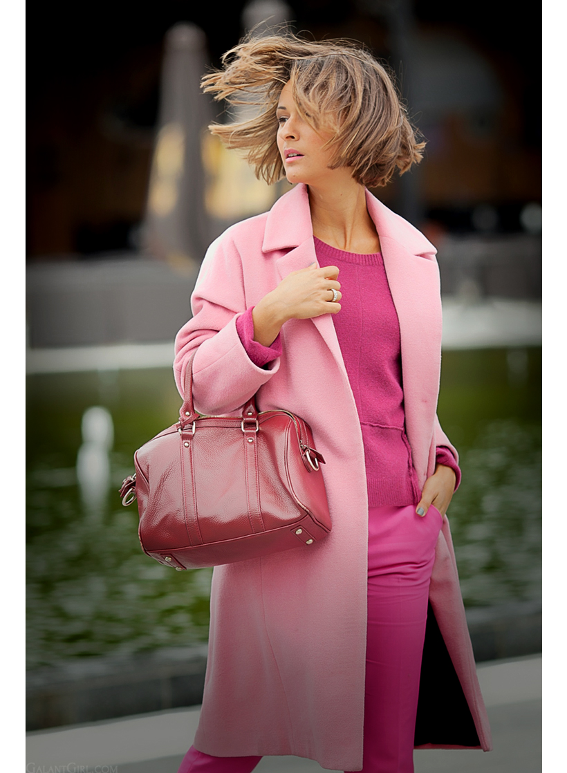 pink coat for fall 2014 on GalantGirl.com