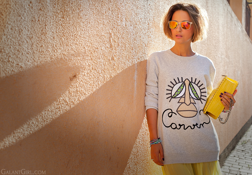carven sweatshirt outfit by Galant girl