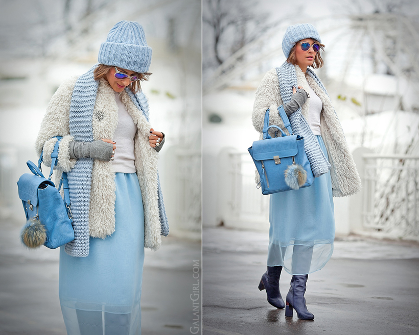 blue winter outfit 2014 on GalantGirl.com