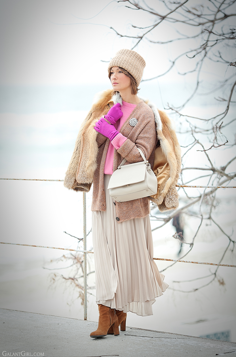 warm winter outfit 2014 on GalantGirl.com 