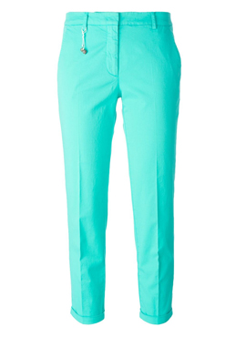 INCOTEX slim fit cropped trousers