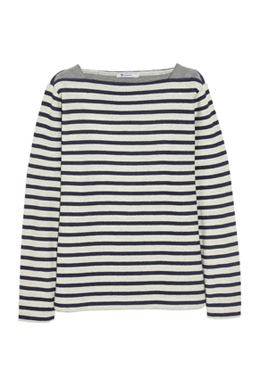 T BY ALEXANDER WANG Striped cotton-terry top