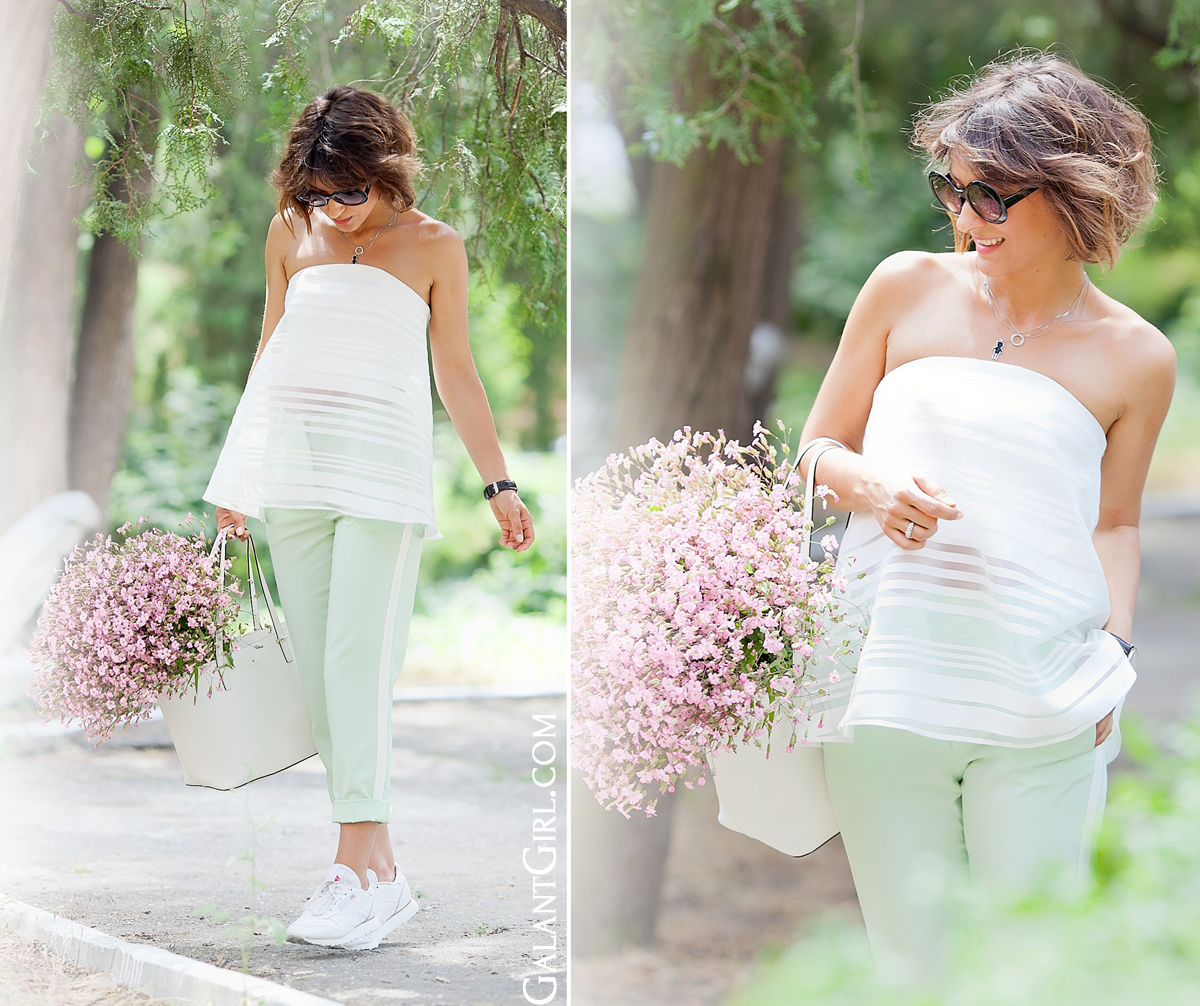 bandeau-top-outfit-with-mint-pants