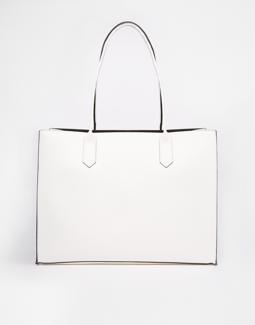 ASOS Structured Shopper Bag with Removable Clutch