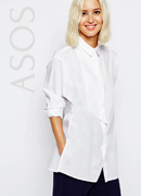 ASOS Longline White Shirt