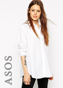 ASOS Oversized Boyfriend White Shirt