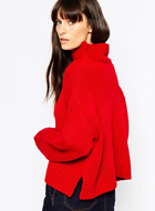ASOS Boxy Jumper with High Neck