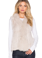 ARIELLE Knitted Fur Vest