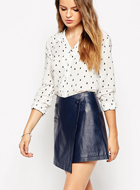 Asos Leather Skirt (40% OFF)