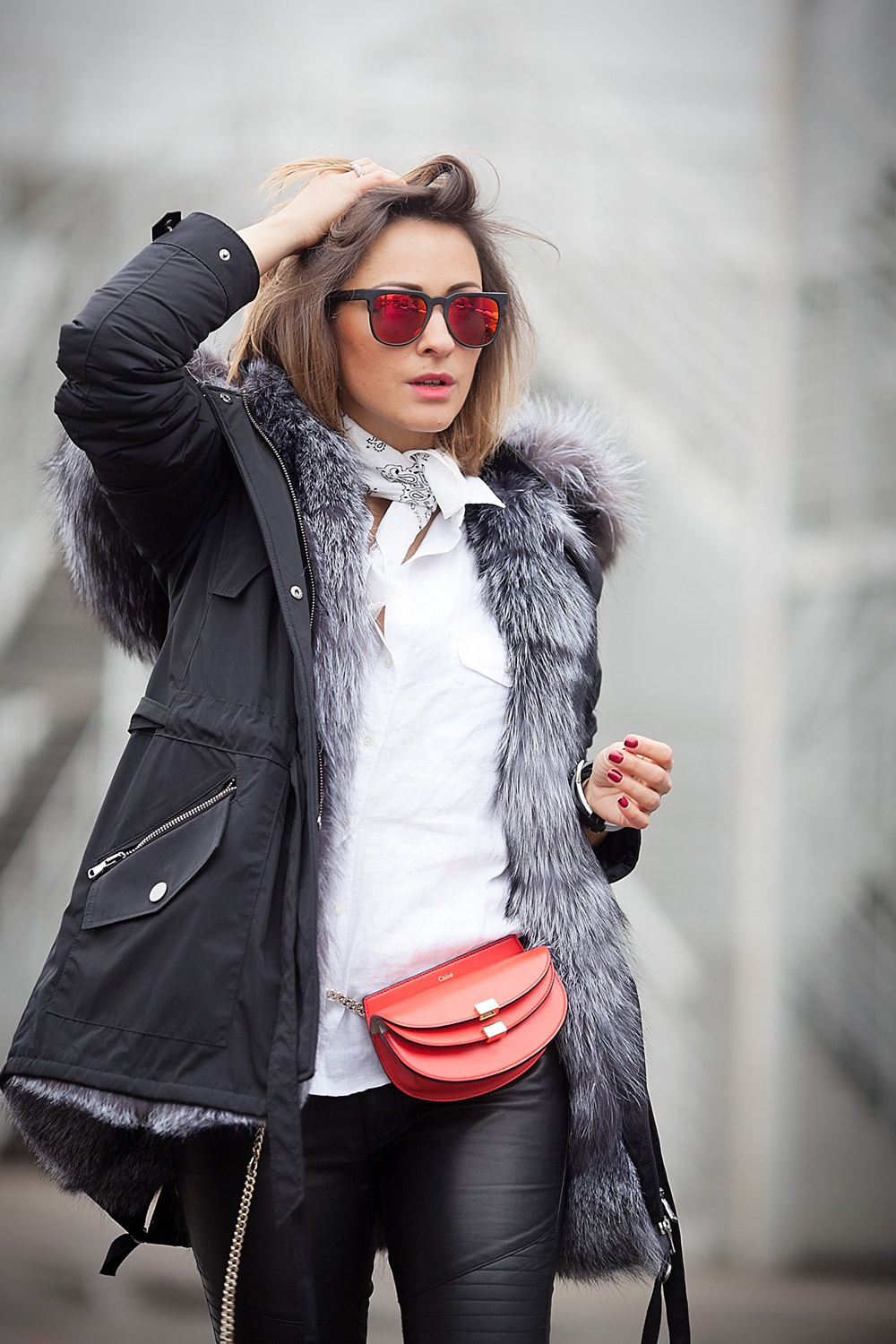 fur-parka-outfit-for-winter-with-chloe-georgia-belt-bag
