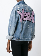 FORTE COUTURE sequinned denim jacket