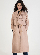 Apricot Trench Coat