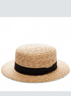 Straw boater hat