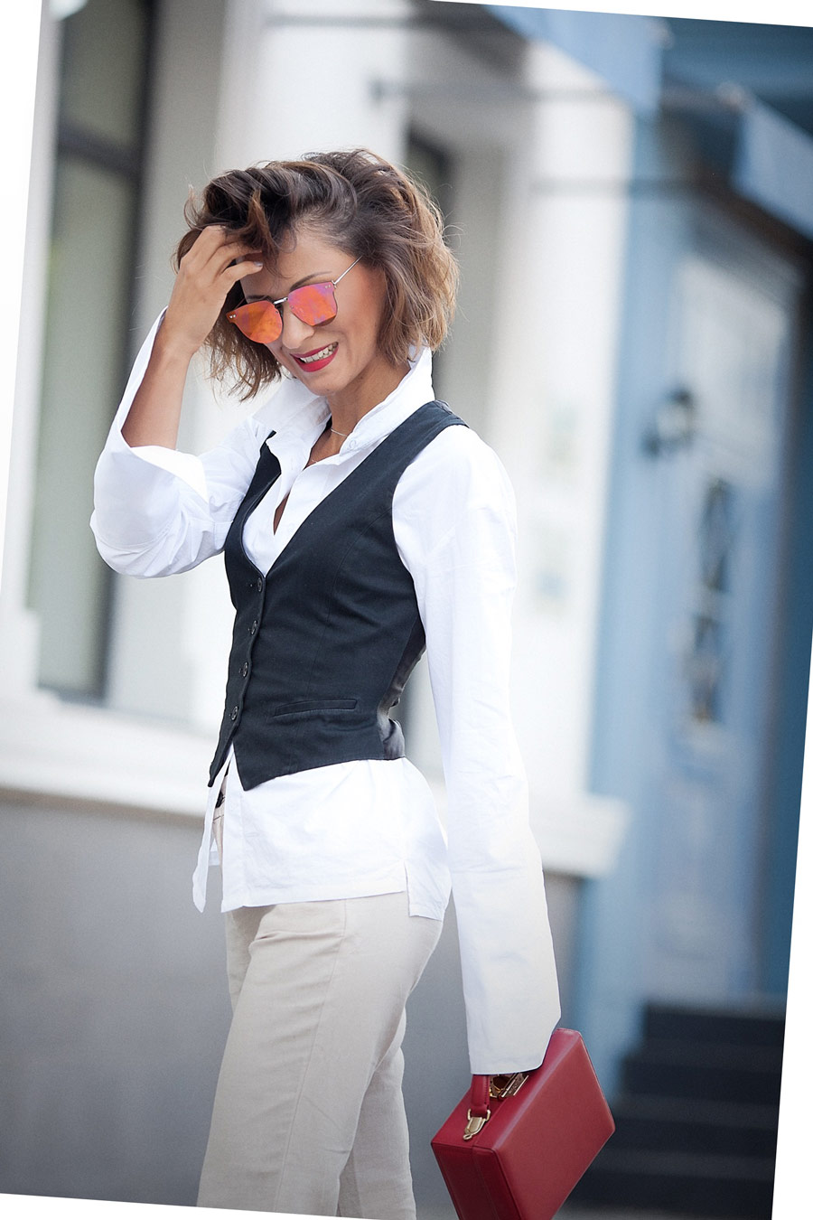 white shirt outfit, suit waistcoat outfit, 
