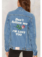  Don't Follow Me Denim Jacket