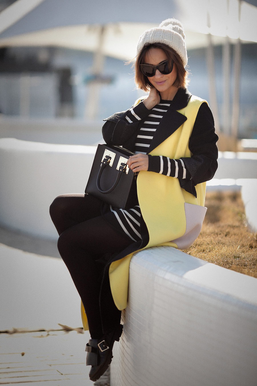 colorblock coat, fall outfits, autumn outfit ideas, sophie hulme bag,